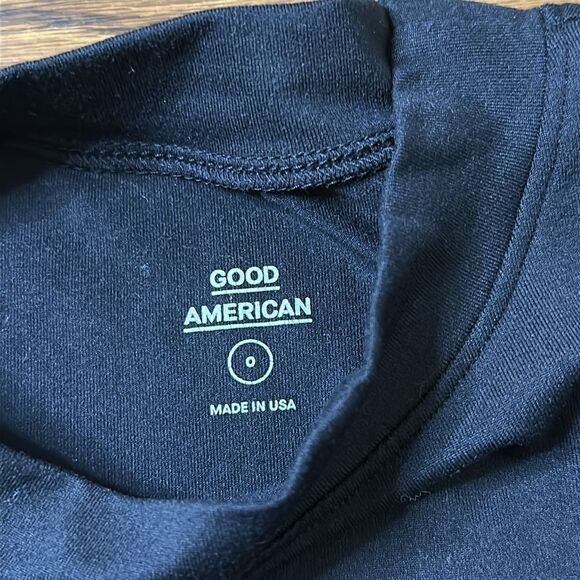 NWT Good American Black Long Sleeve Bodysuit - Size 0/XS - Picture 3 of 12